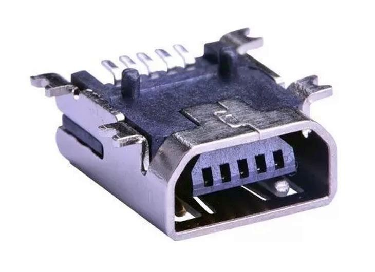 USB-mini connector female PCB SMD 03